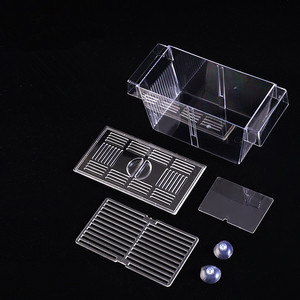 Caja de cría de peces de acuario, tanque de incubadora de criadero acrílico <span class=keywords><strong>con</strong></span> ventosas, Caja de aislamiento grande para peces de bebé, camarones <span class=keywords><strong>Betta</strong></span> - Product Image 2