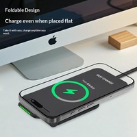Support de téléphone pliable à chargement sans fil en ABS, modèle support de téléphone avec chargeur sans fil, le plus vendu