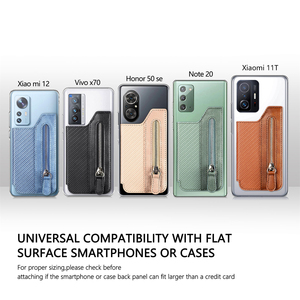 Stylish and Versatile Left and Right Zipper Bag <strong>Handy</strong> Phone Wallet Mobile Phone Stand Features Magnetic Card <strong>Holder</strong> Wholesale - Product Image 2