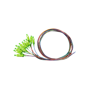 돼지 꼬리 피브라 오티 카 sc 업 심플 렉스 LSZH 블랙 0.9mm 9/125 싱글 모드 1 코어 SM SC APC <span class=keywords><strong>12</strong></span> 섬유 1.5M 광섬유 피그 테일 - Product Image 3