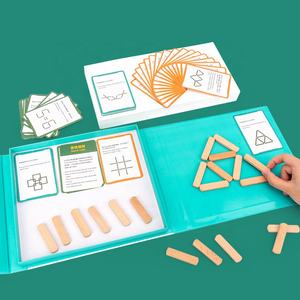 Palo <span class=keywords><strong>de</strong></span> Madera a Juego Montessori para Niños, Juguete Educativo <span class=keywords><strong>de</strong></span> Aprendizaje Temprano, Juego <span class=keywords><strong>de</strong></span> Pensamiento Lógico DIY, Palo <span class=keywords><strong>de</strong></span> Helado <span class=keywords><strong>de</strong></span> Madera, Rompecabezas - Product Image 3