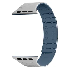 Ryb Exclusieve Sport Siliconen Magnetische Banden Voor Apple Watch 41Mm 40Mm, Armbanden Armband Voor Iwatch Serie Ultra 8 7 6 5 Se