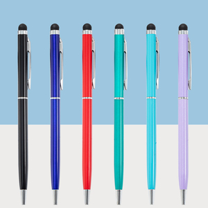 Promozionale caldo 2 in 1 metallo penna a sfera con lo stilo Touch Screen su misura Logo personalizzato stampato Multi funzione punto di sfera - Product Image 3