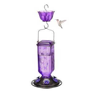 Mangeoire en plastique LM à 6 ports d'alimentation, pour oiseaux, à suspendre, pour nectar, décoration de jardin extérieur, avec fosse anti-fourmis, modèle LM25232 - Product Image 4