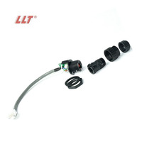 Certification Rj45-connecteur M19 imperméable droit de la CE/ROHS/ISO9001 SAA