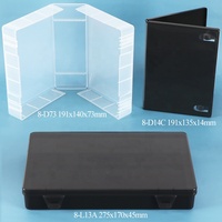 SUNSHING Lot de 14 mm et 22 mm, style DVD, étui transparent en plastique pour tampons en caoutchouc montés sur support en bois, boîte de rangement DVD avec livret, sans support de disque
