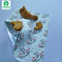 Meilleures ventes du marché, vente directe d'usine, papier d'emballage en aluminium pour hamburgers, résistant à l'huile, impression personnalisée, qualité alimentaire, température douce