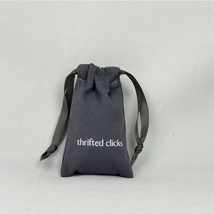 100% Organic Cotton <b>Drawstring</b> Bag High Quality Durable Canvas <b>Drawstring</b> <b>Pouch</b> Recyclable All-match <b>Pouch</b> Bag - Product Image 4