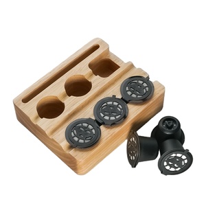 Kit de recharge de capsules réutilisables, 6 pièces, 1 ensemble, facile à sceller et à stocker, porte-<span class=keywords><strong>capsule</strong></span> de café pour machines <span class=keywords><strong>Nespresso</strong></span> d'origine - Product Image 1