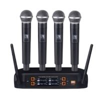 Nouveau microphone sans fil UHF à diversité réelle, portée de 25 mètres, omnidirectionnel, pour scène, discours, enseignement, église