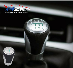 Copertura per Pomello del Cambio Manuale a 5 o 6 Marce in Pelle Cromata Opaca per <span class=keywords><strong>BMW</strong></span> E90 E91 E92 F30 Z5 F20 M3 M4 M5 X5 X6 - Product Image 1