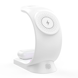 <span class=keywords><strong>Cargador</strong></span> Inalámbrico Rápido Magnético Certificado 3 en 1 de 15W para iPhone, Relojes Inteligentes y Teléfonos Móviles con Puerto Tipo-C OEM - Product Image 3