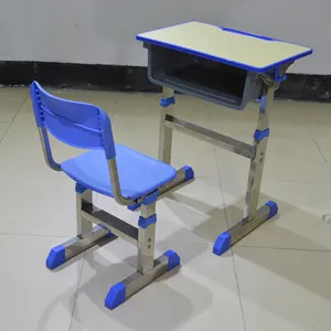 Студент Рабочий стол из нержавеющей стали школьная мебель один студенческие парты и стулья Комплект