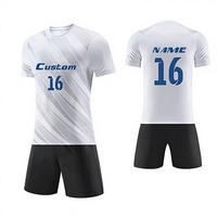 Futbol Futbol Isı Transferli Yetişkin Unisex Takım Forması Seti Elastik Bel Kısa Kollu Nefes Alabilen Hızlı Kuruyan Jersey Polyester