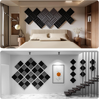 Panneaux insonorisants modernes en mousse acoustique en forme de coin pour la chambre, le studio à domicile, la salle de sport, le KTV, le bar, la salle de jeux, l'hôtel