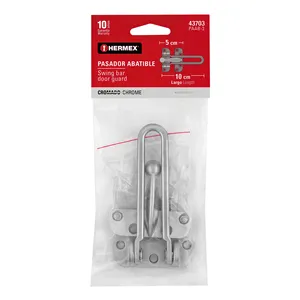 Master con chiavistello pieghevole 36 unità, finitura cromata opaca, HERMEX - Product Image 4