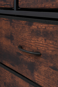 Tủ quần áo vải ngăn kéo bền thép không gỉ MDF phòng khách hiện đại vải tủ freestanding Bảng điều khiển thông màu sắc khác nhau - Product Image 3