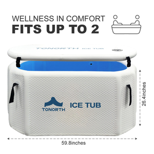 Bañera Portátil Plegable para Inmersión en Agua Fría, Baño de Hielo Inflable para Corredores, Garantía de 2 Años - Product Image 5