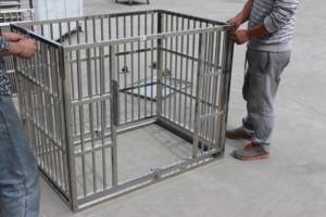 MT tıbbi veteriner yeni ekipman temperli cam büyük lüks evcil hayvan kafesi hayvan veteriner hastane kliniği paslanmaz çelik kulübesi kafes - Product Image 5