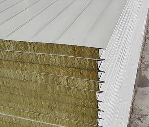 Paneles de acero de hotel para cuarto frío de techo de pared exterior, aspecto de cré<span class=keywords><strong>pis</strong></span> EPS, material de núcleo XPS, paneles de pared de sándwich de hormigón - Product Image 3