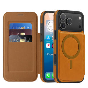 Funda de Cuero con Cierre Magnético y Bloqueo RFID, Protector de Teléfono de Cuerpo Completo para <span class=keywords><strong>Samsung</strong></span> S26 Ultra S25 S24 - Product Image 1
