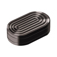 EDC Juguete Metálico Antiestrés, Spinner Magnético de Dedo para Empujar Tarjetas, de Tres Capas, para Jugar a Empujar Tarjetas y Monedas, de Vanguardia