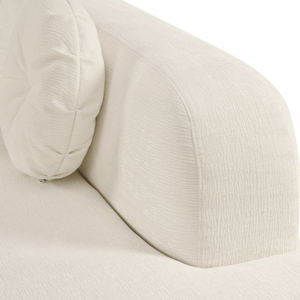 モダンな白い生地ラウンドホワイト湾曲ソファセットコンバーチブル半円形ブークルベッドホテルアパート用リビングルーム家具 - Product Image 5