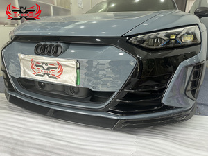 Labbro Anteriore in Fibra di Carbonio PU, Perfettamente Adattabile, Stile FD per <span class=keywords><strong>Audi</strong></span> E-<span class=keywords><strong>Tron</strong></span> <span class=keywords><strong>GT</strong></span>, Kit Carrozzeria per Paraurti Anteriore - Product Image 4