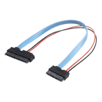 Kabel Daya/Data 13P 22P 7+6P/7+15P Female Laptop SSD/HDD Konduktor CCA PVC 30cm Desktop Tersedia