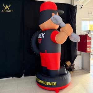 Mascotte gonflable de réparateur avec pneu et <span class=keywords><strong>clé</strong></span> <span class=keywords><strong>à</strong></span> molette, design direct usine, pour événements professionnels - Product Image 6