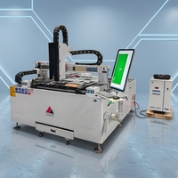 Kleines Präzisions-Faserlaserschneidegerät 6060 CNC-Laserschneider für Edelstahl, Kohlenstoffstahl, Messing, Hardware und Schmuck