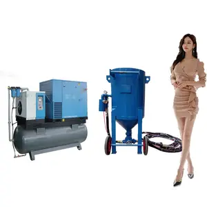 Powerful excellent performance semi-automatic shot blasting room\/container sanlasting room Sand Blast