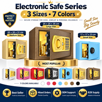 Coffre-fort coloré 17E 20E 25E pour la maison, noir et or, pour argent ou usage personnel, entrepôt, vente, usage domestique
