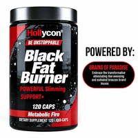 Brûleur de graisse noir à base de plantes 100% naturel OEM, coupe-faim, stimulant du métabolisme, force maximale, brûle les graisses, protège les muscles, stimule