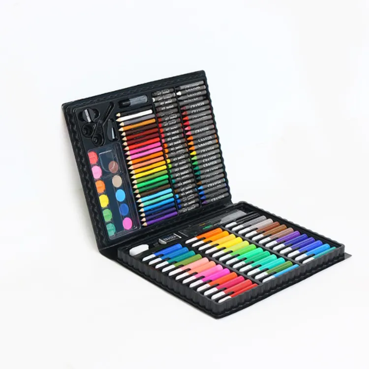Di alta qualità professionale forniture di sicurezza 150 pezzi di arte matita del pvc di arte vernice set per il regalo del bambino