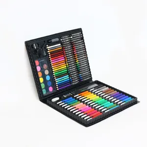 High quality professional supplies safe 150 piece art pencil pvc art paint sets for child gift