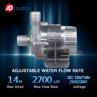 JDPUMP WP-DC56 DC12/18/24/36V Booster Mini tanpa suara mesin cuci mobil pompa tekanan listrik untuk motor atau mobil pompa air
