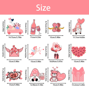 DAMAI Adorno Colgante Espiral para el Día de San Valentín, Estilo Americano, Corazón con Lazo, Decoración para Fiestas, Set de Manualidades de Papel con Temática de San Valentín 2026 - Product Image 4