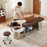 Table de lavage de cheveux professionnelle inclinable pour salon, avec massage thaïlandais, cuvette en céramique, circulation d'eau, thérapie spa pour la tête et lit de shampoing