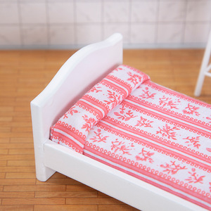 2025 Mini 1:12 artisanat en bois créatif 1:12 maison de poupée meubles chambre lit bricolage jouet Miniature maison ornements - Product Image 5