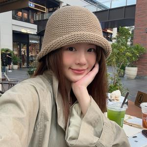 Gorro de Pescador de Lana para Niños, Estilo Jintai, Sensación Antigua, Rizado, Pequeño, Tejido, Abrigado para Invierno, Combinable con Todo - Product Image 3