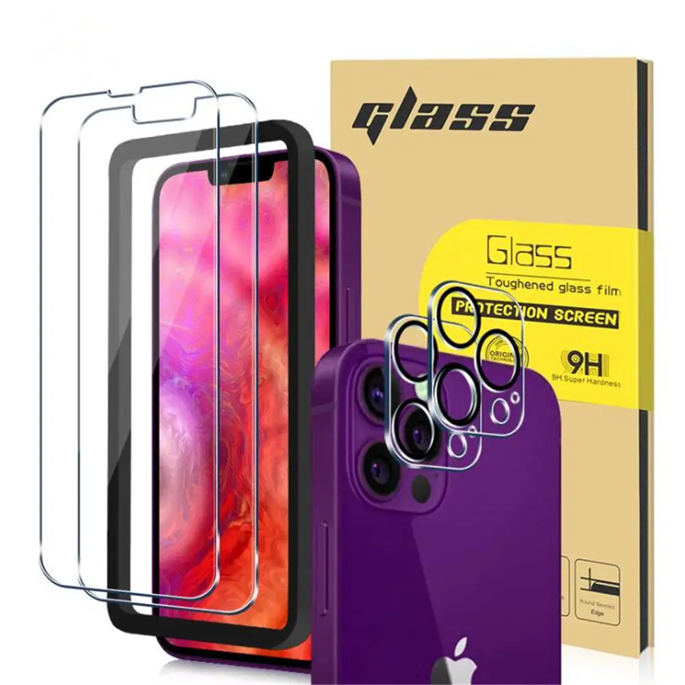 New Arrival Wholesale Tempered Glass Screen Protector For Iphone 13 Pro Max 2.5d 9h Mobile Phone Lens Camera Protector