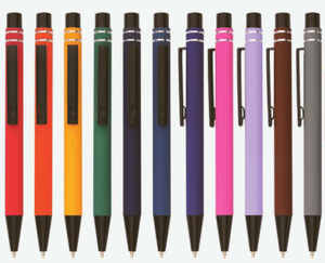 Bolígrafo de metal promocional de color mate de marca Estilo deportivo con cuerpo de plástico Nombre impreso personalizado - Product Image 4