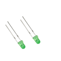 Diode redresseuse LED ronde personnalisée HLX certifiée ISO9001:2008, super lumineuse 0,06W, 3mm, rouge, bleu, vert, jaune, 5V, à montage traversant