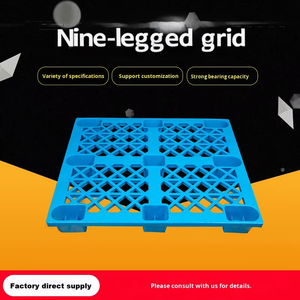 משטח פלסטיק 1100*800*140 מ\\\"מ, מכירה ישירה מהמפעל, ניתן לערום, HDPE, רשת, תשע רגליים, 4 כיוונים, חד צדדי, מטען, ג'ייתן JN-1108 1T - Product Image 2