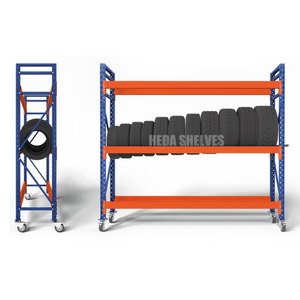 商用轮胎存放架，带脚轮托盘货架系统，用于存放架 - Product Image 1