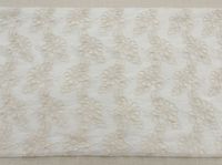 Tissu en mousseline léger brodé de cordons floraux respirants de couleur personnalisée pour vêtements de mode pour filles