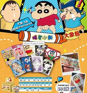 Cartões de mesa do google anime, 36 caixas, brinquedos de mesa, crayon, shin-chan, sexy, nowara, shnosuke, para meninos
