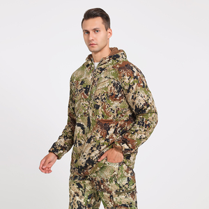 Vêtements de pêche et de chasse de haute qualité, veste à capuche camouflage pour l'extérieur, doublure en polaire pour le printemps et l'automne - Product Image 1