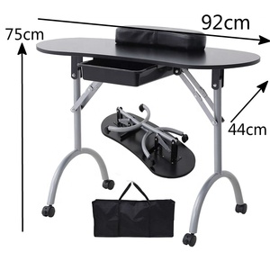 <span class=keywords><strong>Table</strong></span> de <span class=keywords><strong>manucure</strong></span> <span class=keywords><strong>pliante</strong></span> en MDF avec sac noir Bureau <span class=keywords><strong>à</strong></span> ongles de salon <span class=keywords><strong>Table</strong></span> <span class=keywords><strong>à</strong></span> ongles noire avec ventilateur d'extraction - Product Image 3